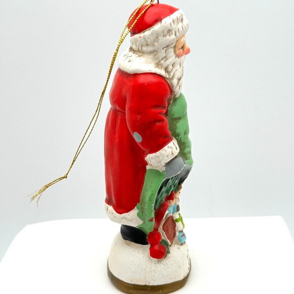 Vintage 1990 Santa Claus Bag of Toys Figurine 1913 Style Ornament Gift - Picture 10 of 12